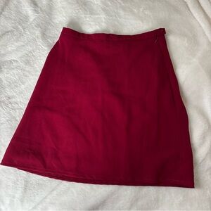 Vintage red mini skirt